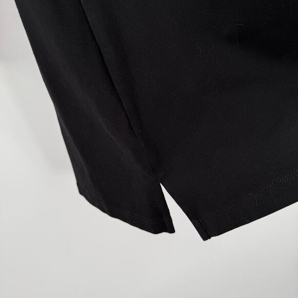 E.L.I. Top Size Medium Black Luxury Knit Peruvian Pima Cotton Stretch Drawstring - Picture 11 of 13